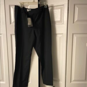 lBlack Pants with stripes cropped stretch sit slightly below waist